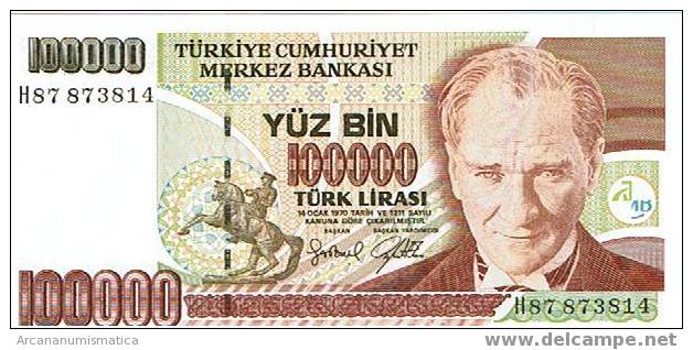 TURQUIA,100.000 LIRAS 1970 K205 SC  DL-2679 - Turquia