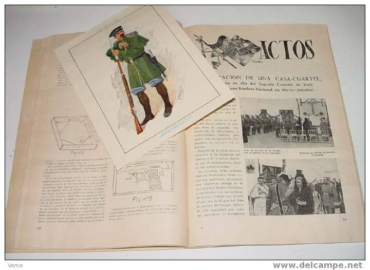 ANTIGUA REVISTA OFICIAL DEL CUERPO DE LA GUARDIA CIVIL - ENERO 1954 - Nº 117- MIDE 31,5X21,5 CMS - 71 PAG - ARTE - CIENC - Policia