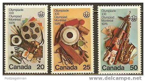 CANADA 1976 MNH Stamp(s) Olympic Culture 621-623 # 5650 - Ongebruikt