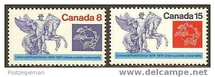 CANADA 1974 MNH Stamp(s) U.P.U. 574-575 # 5633 - Unused Stamps