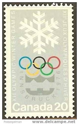 CANADA 1976 MNH Stamp(s) Olympic Winter Games 620 # 5649 - Neufs