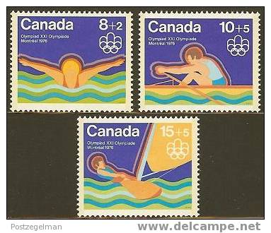 CANADA 1975 Mint Hinged Stamp(s) Olympic Games 582-584 # 5637 - Neufs