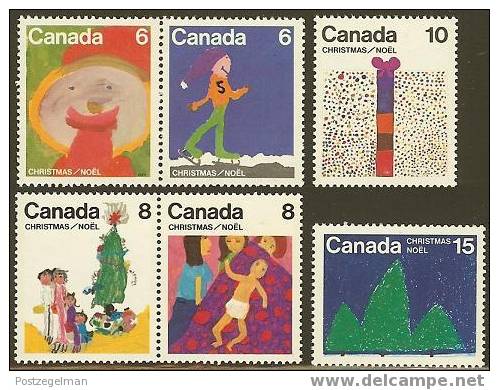 CANADA 1975 MNH Stamp(s) Christmas 610-615 # 5646 - Unused Stamps