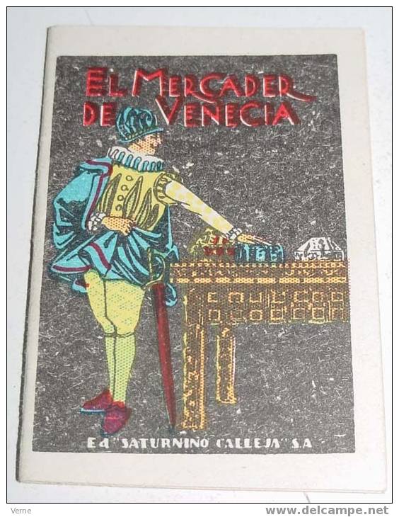 ANTIGUO CUENTO DE CALLEJA - JUGUETES INSRUCTIVOS - EL MERCADER DE VENECIA - 7 X 5 CMS. - Altri & Non Classificati