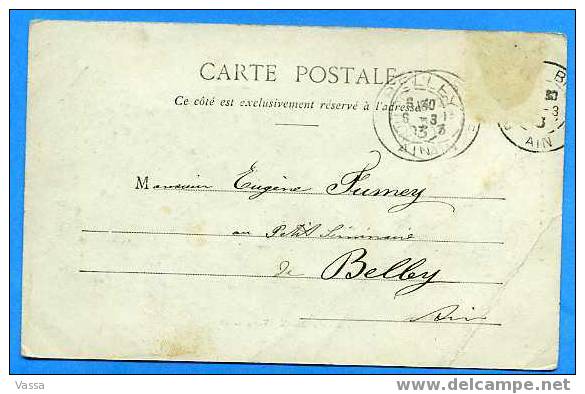 136. OYONNAX. Vue Générale. CPA Precurseur Affranchie En 1903 De BELLEY - Oyonnax