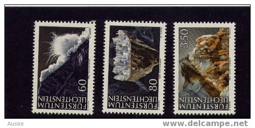 Liechtenstein 1994 Yvertn° 1034-36 *** MNH Minéraux Mineralen - Neufs