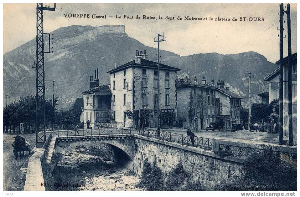 Cpa 362 - VOREPPE - Le Pont De Roize La Dent De Moirans Et Le Plateau De St Ours - Voreppe