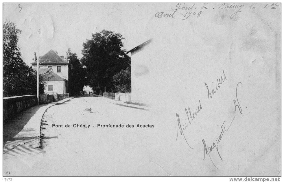 Cpa 363 - PONT De CHERUY - Promenade Des Acacias - Pont-de-Chéruy