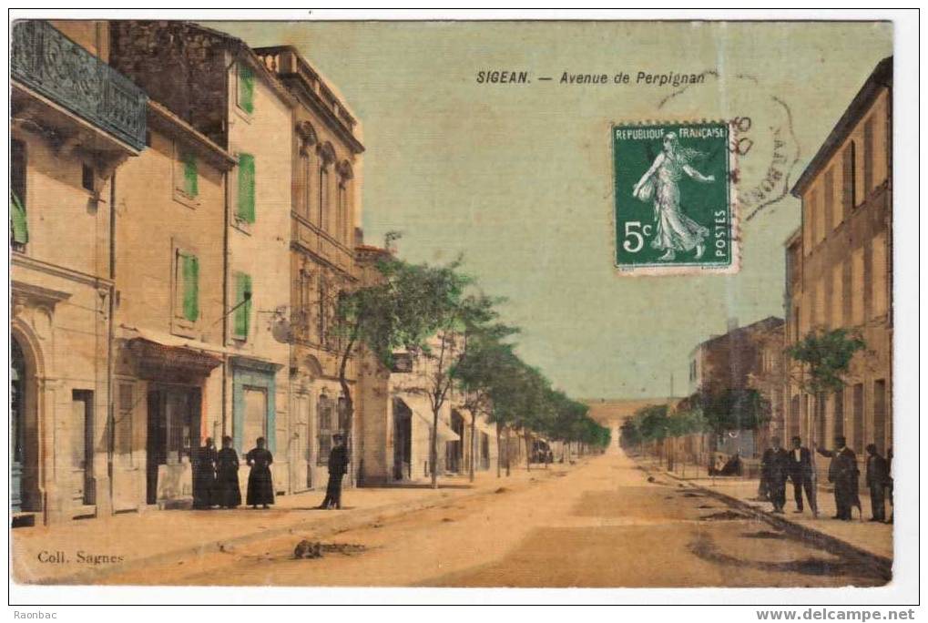 CPA--11--SIGEAN----AVENUE   De PERPIGNAN - Sigean