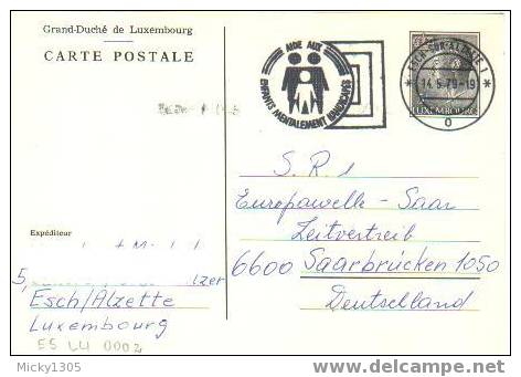 Luxemburg - Postkarte Gestempelt / Postcard Used (1724) - Postwaardestukken