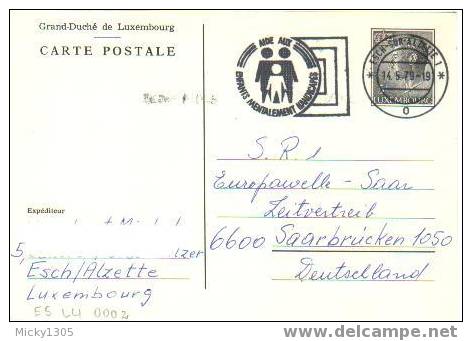 Luxemburg - Postkarte Gestempelt / Postcard Used (1724) - Ganzsachen