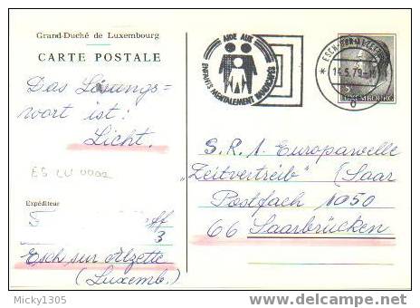 Luxemburg - Postkarte Gestempelt / Postcard Used (1725) - Postwaardestukken