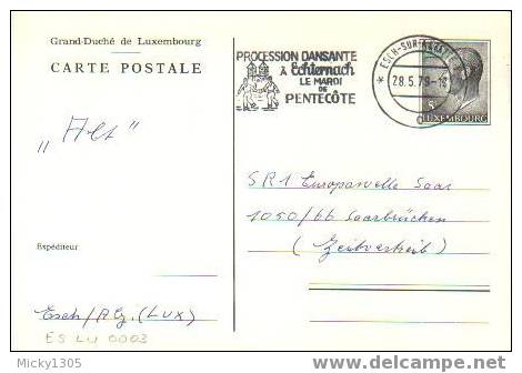 Luxemburg - Postkarte Gestempelt / Postcard Used (1727) - Postwaardestukken