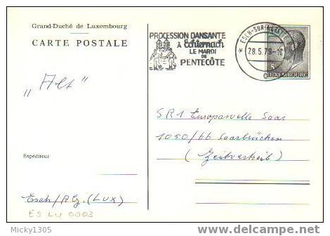 Luxemburg - Postkarte Gestempelt / Postcard Used (1727) - Entiers Postaux