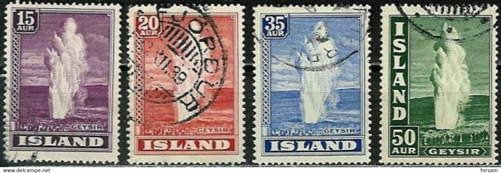 ICELAND..1938..Michel # 193-196...used. - Used Stamps