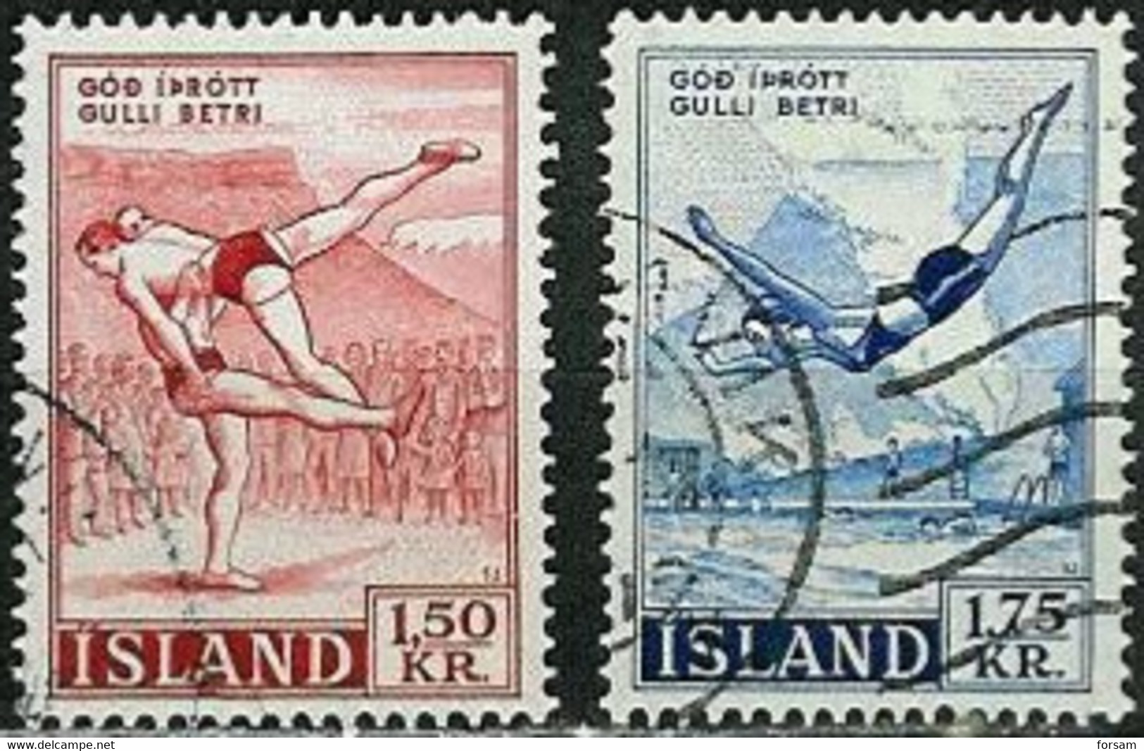 ICELAND..1957..Michel # 314-315...used. - Used Stamps