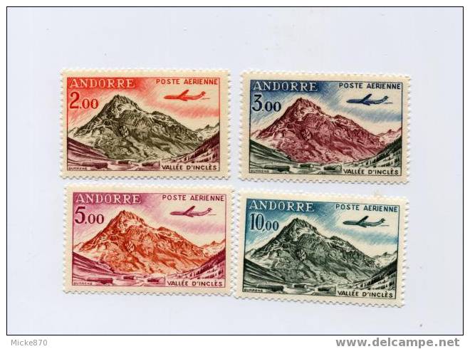 Andorre Poste Aérienne N°5 à 8 Neuf** Vallée D'incles - Airmail
