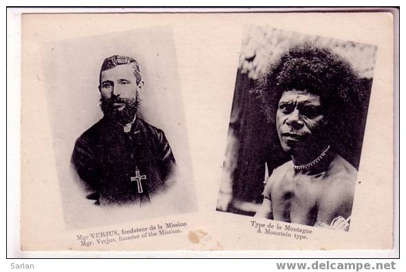 Mgr Verjus , Fondateur De La Mission , Type De La Montagne - Papouasie-Nouvelle-Guinée