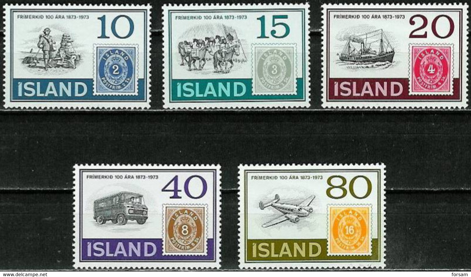 ICELAND..1973..Michel # 473-477...MLH. - Ongebruikt