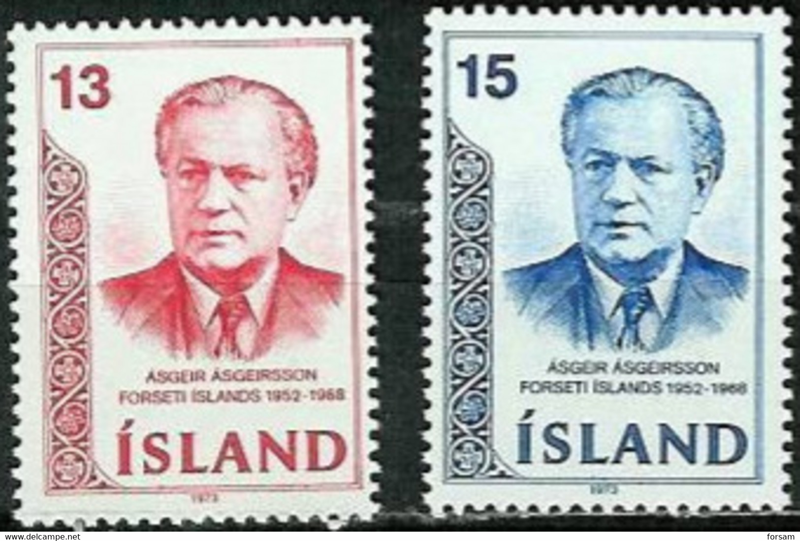 ICELAND..1973..Michel # 480-481...MLH. - Nuevos