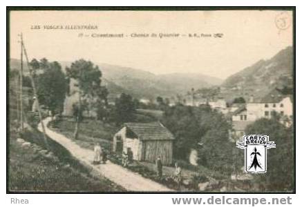 88 Cornimont - LES VOSGES ILLUSTREES  13 - Cornimon - Chemin Du Quartier - Cpa - Cornimont