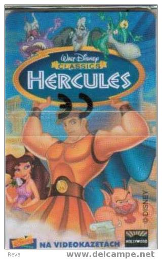 CZECH  REPUBLIC  75  U WALT  DISNEY  HERCULES  CARTOON  MCDONALD  AD ON THE BACK  CHIP  MINT IN BLISTER - Tchéquie