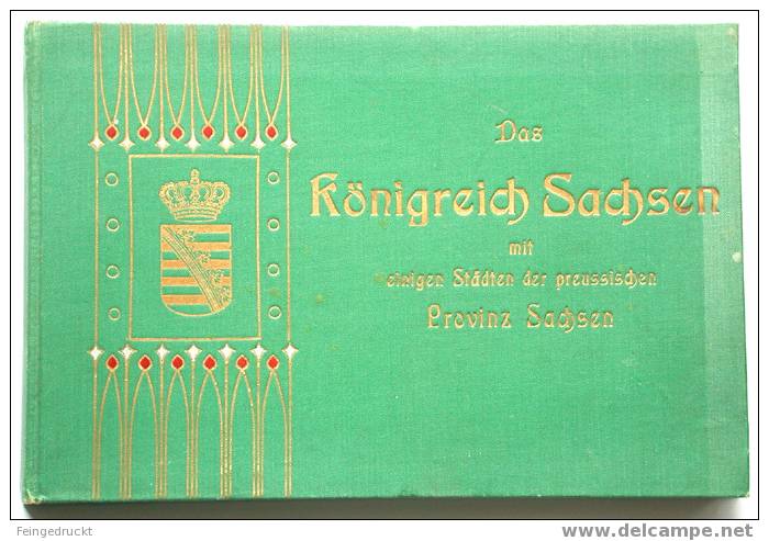 Db 0007 - Das Königreich Sachsen ... 960 Ans. - Buch Von Ca. 1900 - Books & Catalogs