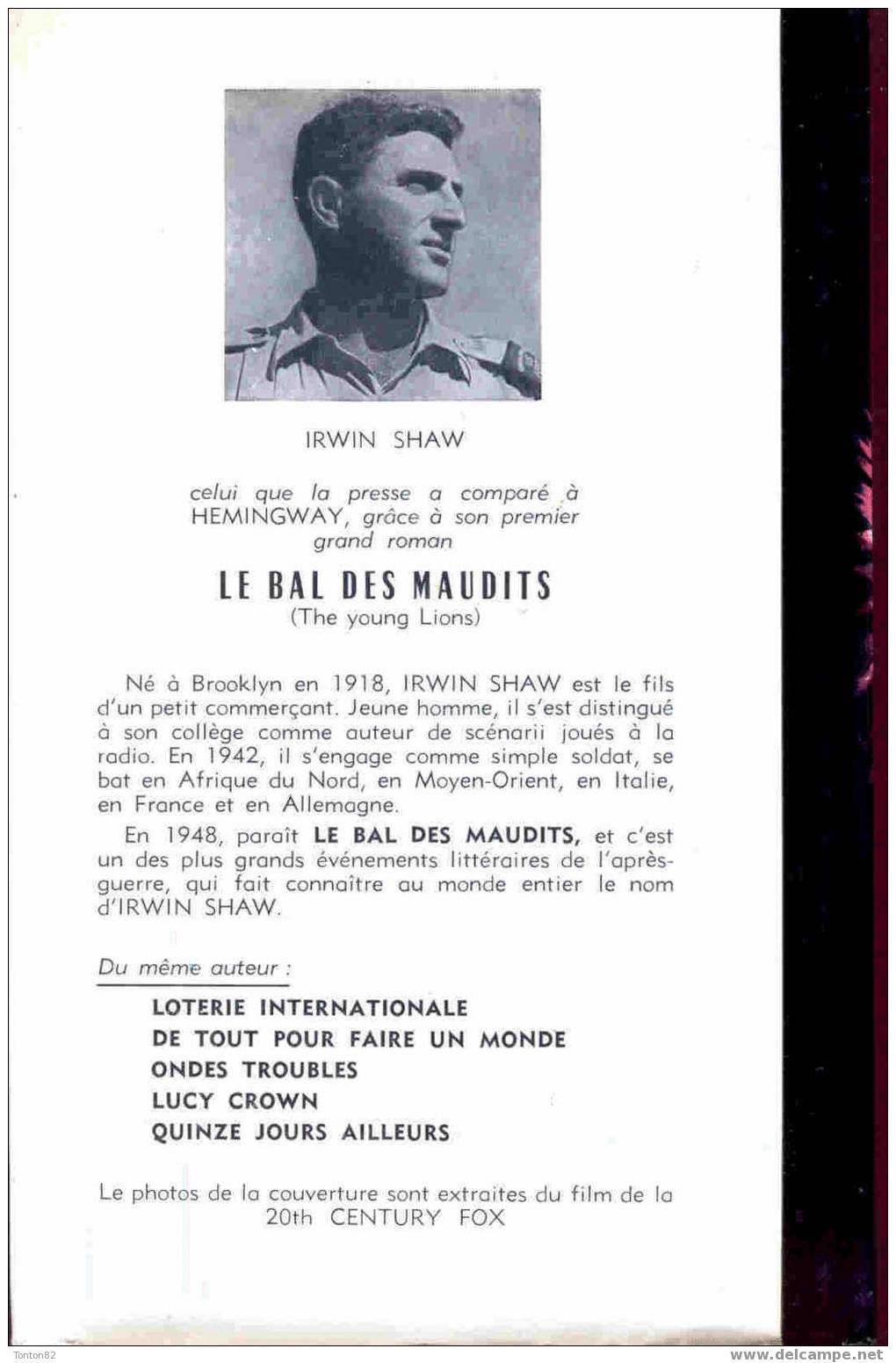 Le Bal Des Maudits - Irwin Shaw ( 1961 ) - Films