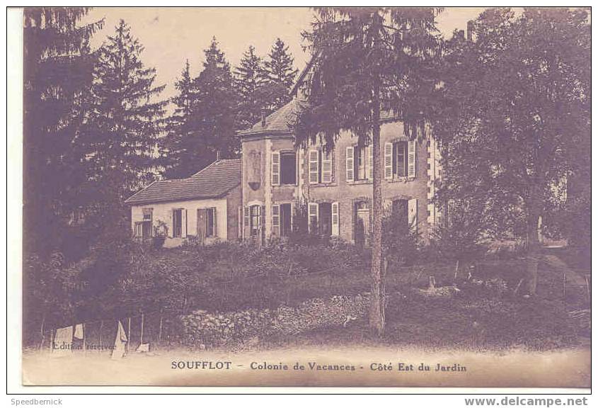 3326 Soufflot ( Par Coulanges ) Colonie De Vacances Côté Est Du Jardin . Ed Réservée . - Autres & Non Classés