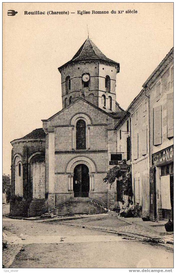 16 ROUILLAC Eglise Romane, XIème, Ed Braun, 1925 - Rouillac