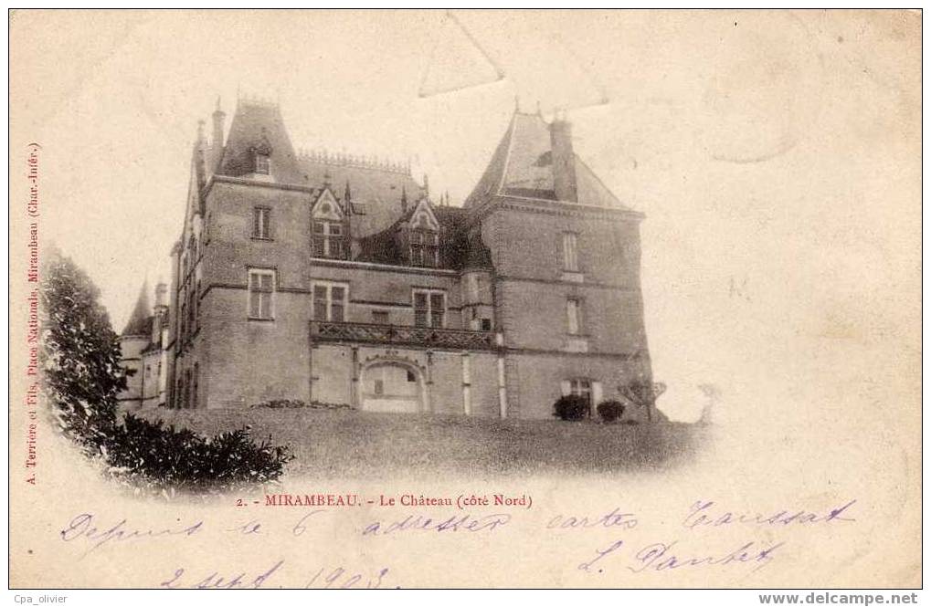 17 MIRAMBEAU Chateau, Coté Nord, Ed Terriere 2, 1903 - Mirambeau