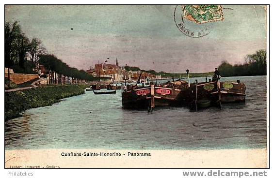 Conflans  Panorama 1907 - Conflans Saint Honorine