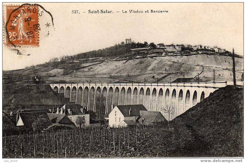 18 ST SATUR (environs De Sancerre) Viaduc, Ed ? 527, 1928 - Sancerre