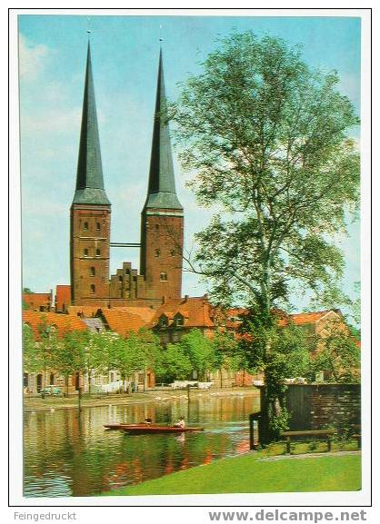 D 1529 - Dom Mit Obertrave - CAk Um 1978, Nicht Gelaufen - Lübeck