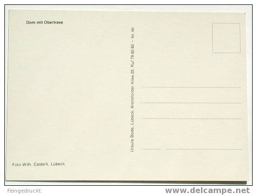 D 1529 - Dom Mit Obertrave - CAk Um 1978, Nicht Gelaufen - Luebeck