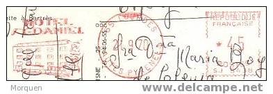 Postal LOURDES Franqueo Mecanico 1970 - Lettres & Documents