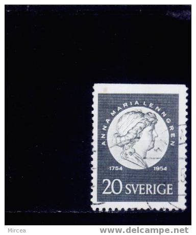 8544 - Suede 1954 - Yv.no.387a Oblitere - Gebraucht