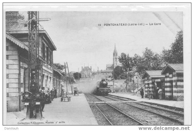 44 // LOIRE ATLANTIQUE / PONTCHATEAU / La Gare / Col Chapeau / ANIMEE /# - Pontchâteau