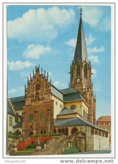 D 1646 - Aschaffenburg. Stiftskirche - CAk, 1975 Gelaufen - Aschaffenburg