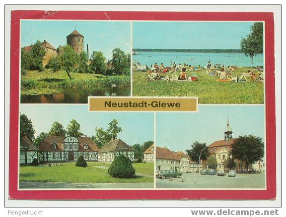 D 1595 - Neustadt-Glewe (Krs. Ludwigslust) - Color MBk, 1987 Gelaufen - Ludwigslust