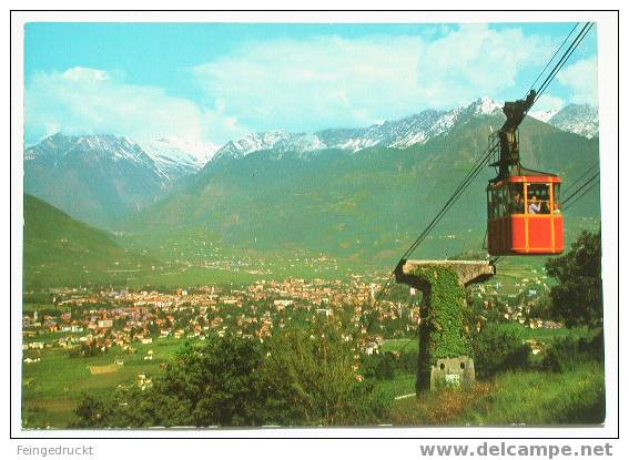 D 1570 - Haflinger Seilbahn In Meran - CAk, Nicht Gelaufen - Funicular Railway