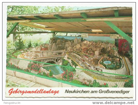 D 1573 - Gebirgsmodellanlage "Neukirchen ..." - Farb. Ansichtskarte - Autres & Non Classés