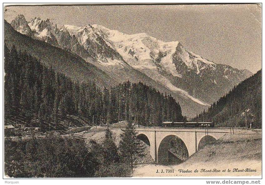 Tarjeta Postal CHAMONIX 1918 - Briefe U. Dokumente