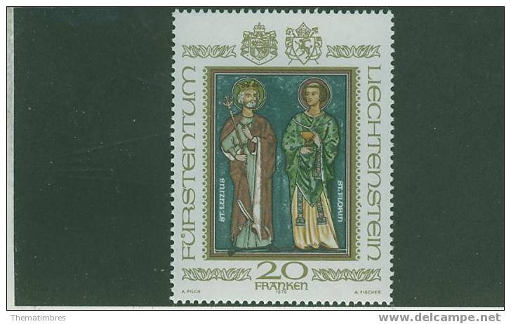 L0097 Fresque De Saint Lucien Et Saint Florian 675 Liechtenstein 1979 Neuf ** - Unused Stamps