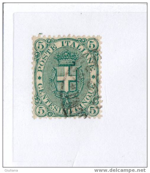 REGNO D´ITALIA . N.59  Usato - Stemma O Effige Di Umberto I° - 1891-96 - Gebraucht