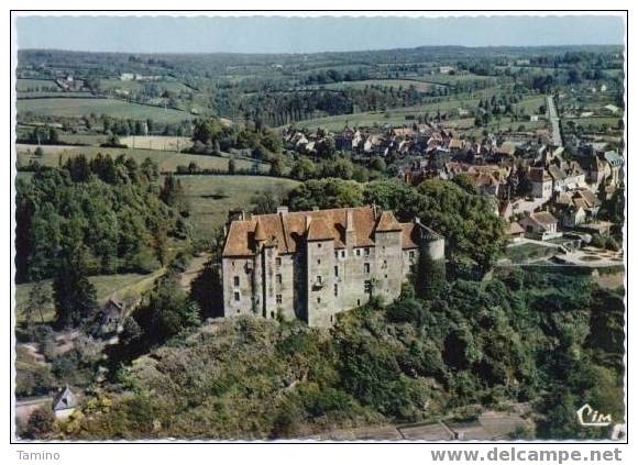 Boussac. Vue Aérienne. Le Château Féodal. - Boussac