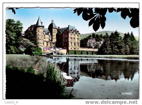 CP - VIZILLE - LE CHATEAU ET LE LAC - LA CIGOGNE - Vizille