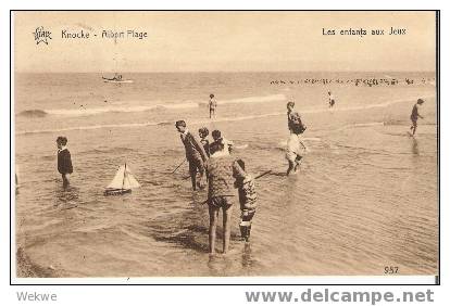 B177 /  BELGIEN - 1930 1 Fr Leopold II Auf Postkarte In Die Schweiz, ZUG. AK Knocke - Albert Plage - Briefe U. Dokumente