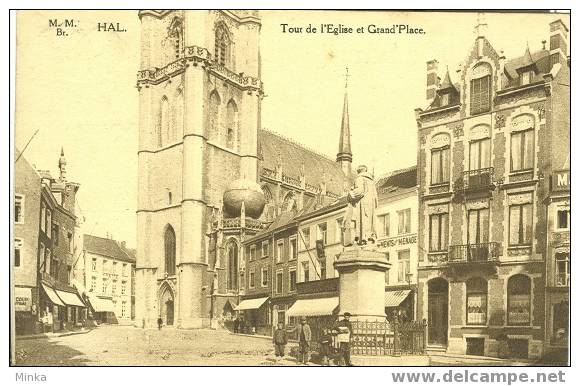 Hal - Tour De L'Eglise Et Grand'Place - Halle