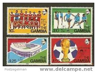 THE GAMBIA 1982 MNH Stamp(s) World Cup Football 441-444  #6132 - 1982 – Spain